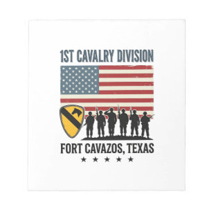 Bloc De Notas 1ª División de Caballería Fort Hood Camiseta Milit