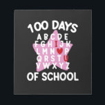 Bloc De Notas 100 días de escuela alfabética 100 días de profeso<br><div class="desc">100 días de escuela Alfabeto escolar 100 días de profesores niños</div>