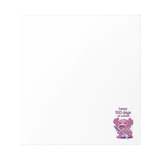 Bloc De Notas 100 días de invitación escolar (Frente)