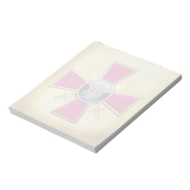 Bloc De Notas [100] Emblema de las fuerzas terrestres ucranianas (Lado Izquierdo)