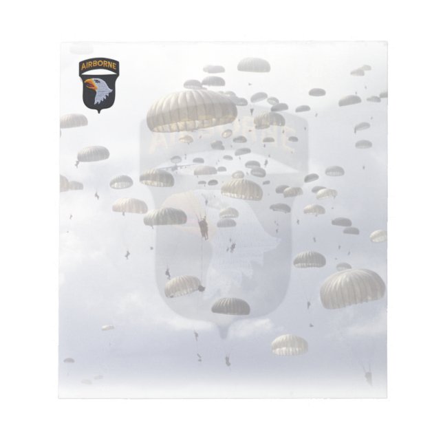 Bloc De Notas 101ª división aérea veteranos parche Notepad (Frente)