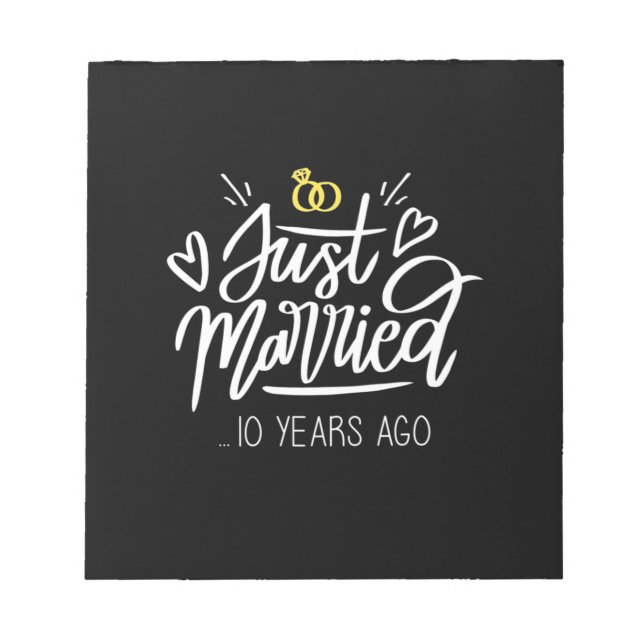 Bloc De Notas 10.º Aniversario Boda (Frente)