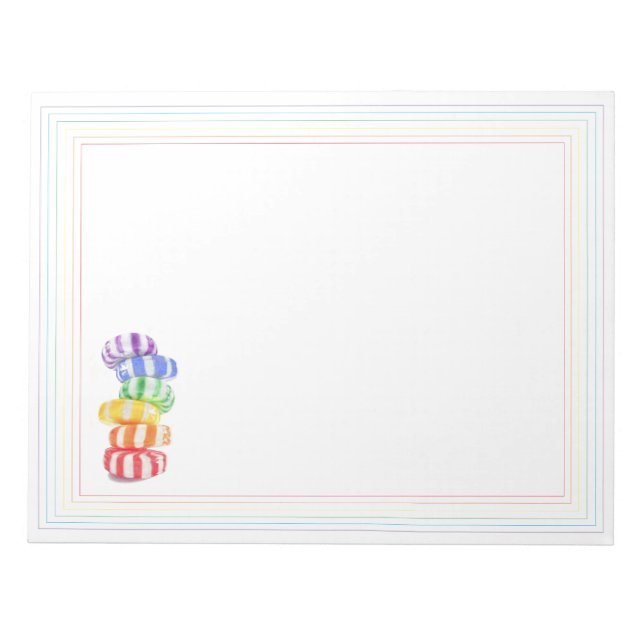 Bloc de notas 11x8.5 CANDY DE RAINBOW (Frente)