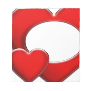 Bloc De Notas 2 Corazones - marco
