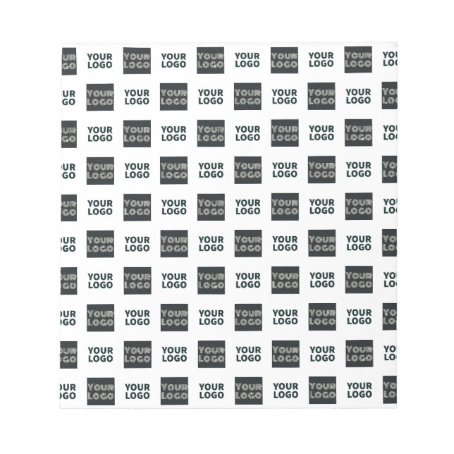 Bloc De Notas 2 Logotipos simples logotipos repetidos | Blanco (Frente)