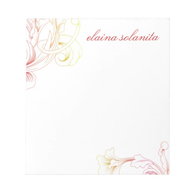 Bloc De Notas 311 Vivid Foliage Flare White (Frente)