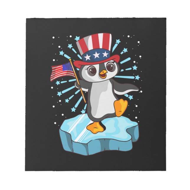 Bloc De Notas 4 De Julio De 2021 Pingüino (Frente)