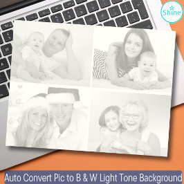 Bloc De Notas 4 Fotos convertir automáticamente la imagen en col