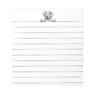 Bloc De Notas 5.5"x6" Lined Labrador Notepad
