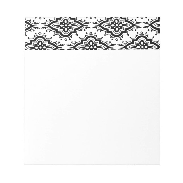 Bloc De Notas 6700_ornamental DECORATIVO BLANCO NEGRO (Frente)