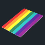 Bloc De Notas 7 Rayas Bandera del Orgullo Gay Arcoiris<br><div class="desc">7 Rayas Arcoiris Gay Pride Bandera Notepad Versión con banda rosa caliente eliminada debido a la indisponibilidad de tela rosa caliente (1978-79).</div>