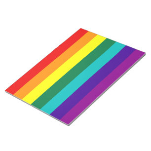 Bloc De Notas 7 Rayas Bandera del Orgullo Gay Arcoiris