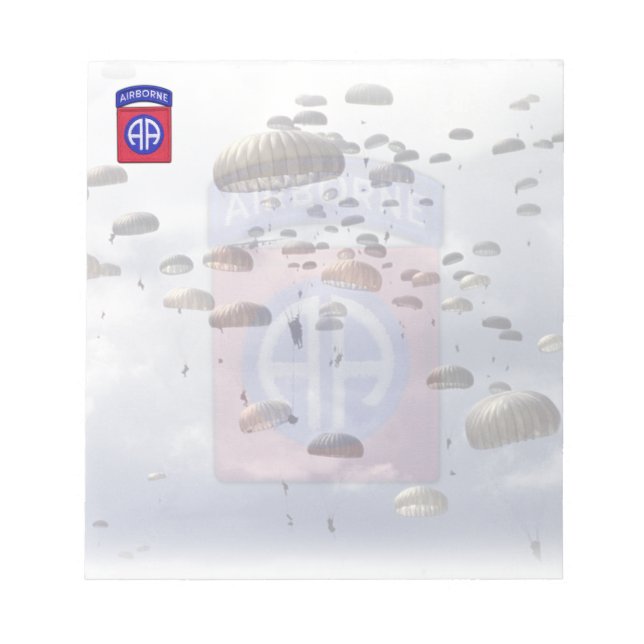 Bloc De Notas 82.º parche para veteranos de la división aérea No (Frente)
