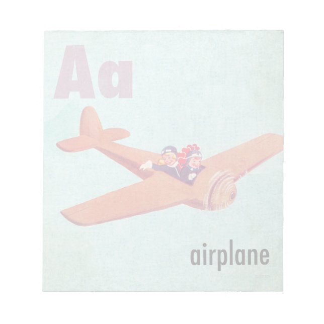 Bloc De Notas A es para avión (Frente)