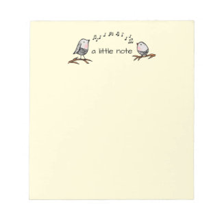 Bloc De Notas A Little Note Songbird Notepad