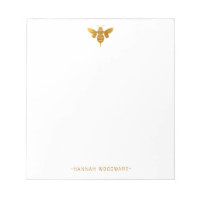 Abeja de oro metálico personalizada