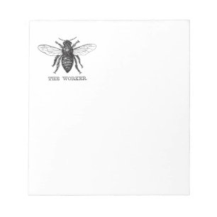 Bloc De Notas Abeja Obrera Miel Abejorro Negro