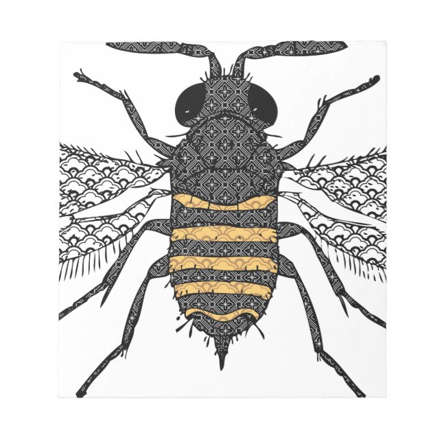 Bloc De Notas abeja vintage (Frente)