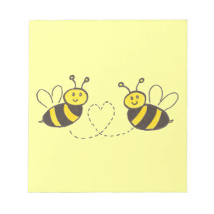 Bloc De Notas Abejas con corazón