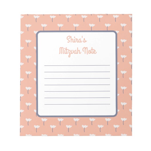 Bloc De Notas Abi print Mitzvah Notes (Frente)
