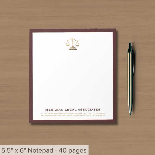 Bloc De Notas Abogado Abogado Abogado Profesional Legal (Subido por el creador)