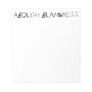 BLOC DE NOTAS ABOLIR NOTA DE BLANDNESS