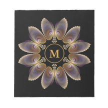 Abstract Angel Wings Mandala Fractal Monogram