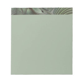 Bloc De Notas Abstract Olive Sage Green Gray Fractal Art Fantasy