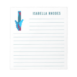 Bloc De Notas Abstracto Alfabeto floral