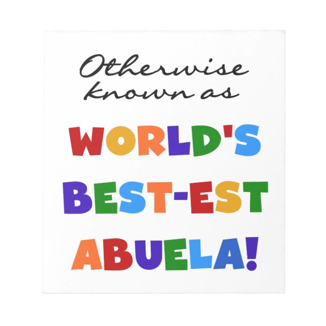 Bloc De Notas abuela colorsabuela (Frente)