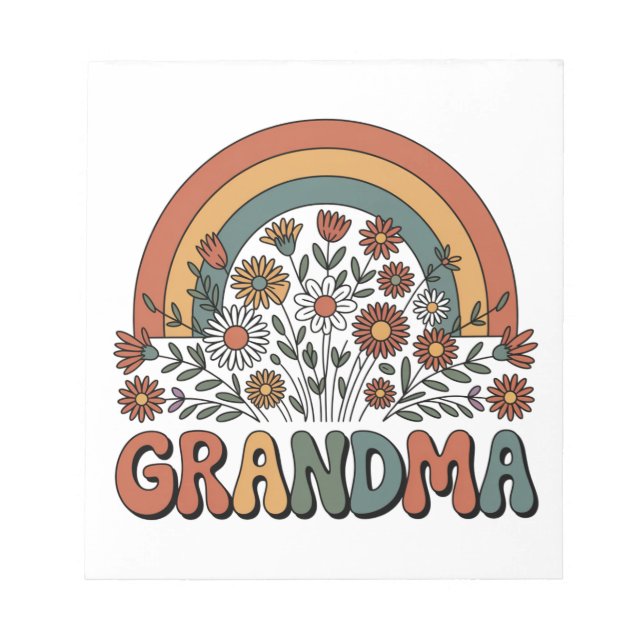 Bloc De Notas Abuela Floral (Frente)