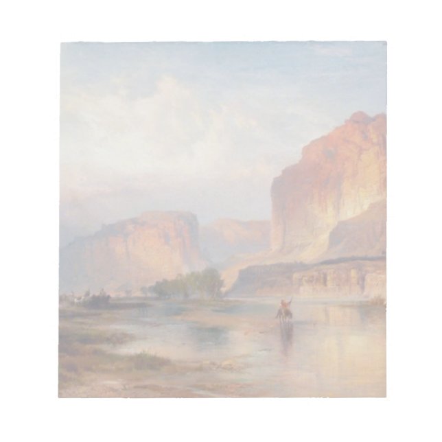 Bloc De Notas Acantilados de Green River - Thomas Moran (1874) (Frente)