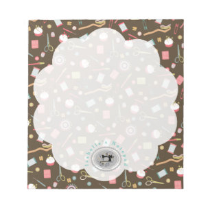 Bloc De Notas Accesorios de coser de amor Gris