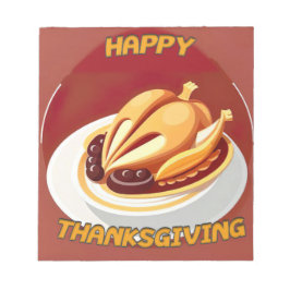 Bloc De Notas acción de gracias feliz