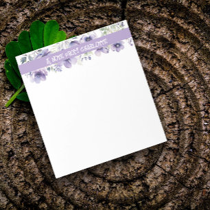Bloc De Notas Acuarela de flores silvestres de Boho vintage