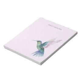 Bloc De Notas Acuarela de Hummingbird personalizada