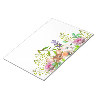 Bloc De Notas Acuarela De Los Gatos De Peeking