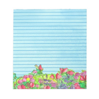 Bloc De Notas Acuarela Dulce Peas Blue Lining