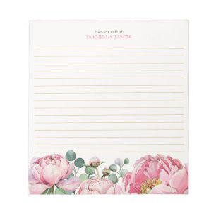 Bloc De Notas Acuarela floral Eucalyptus Greeneration Personaliz