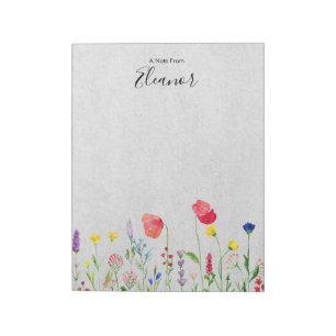 Bloc De Notas Acuarela Personalizada 