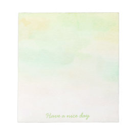 Bloc de notas acuarela tonos suaves