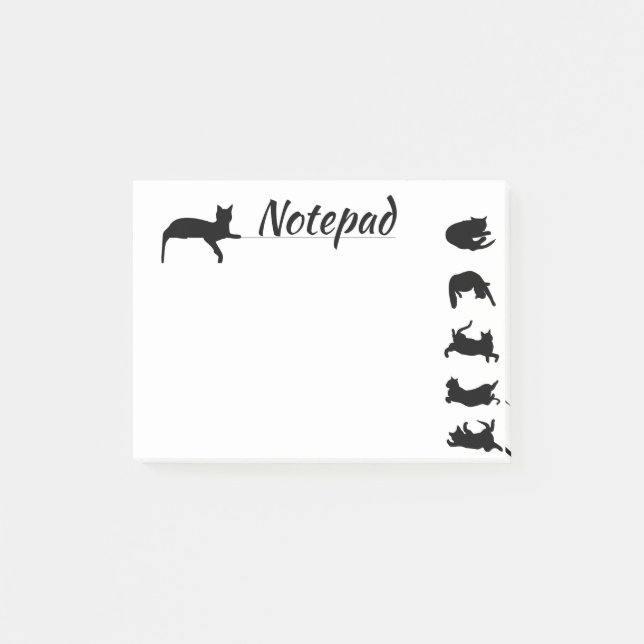 Bloc de notas adhesivas de gatos (Anverso)
