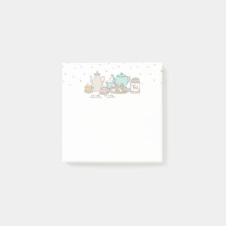 Bloc de notas adhesivas para té de alta sociedad