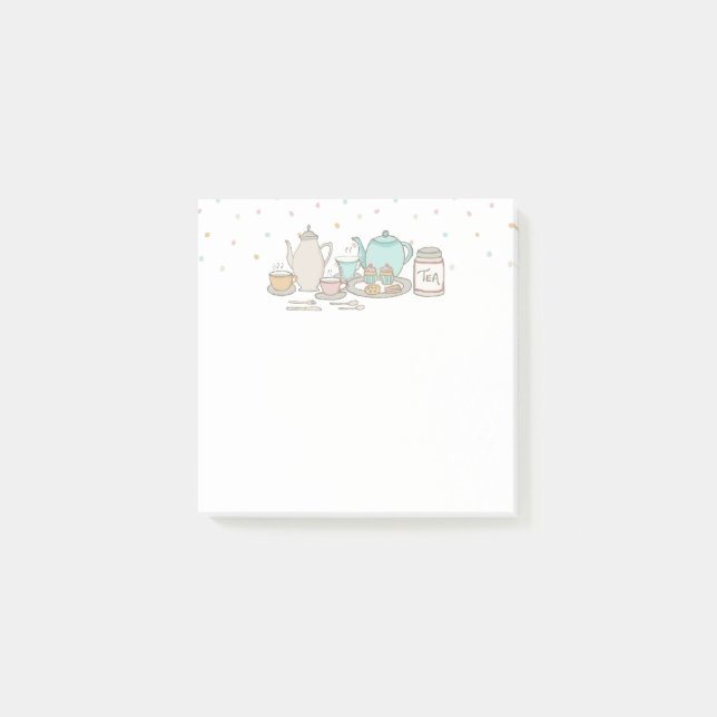 Bloc de notas adhesivas para té High Tea (Anverso)