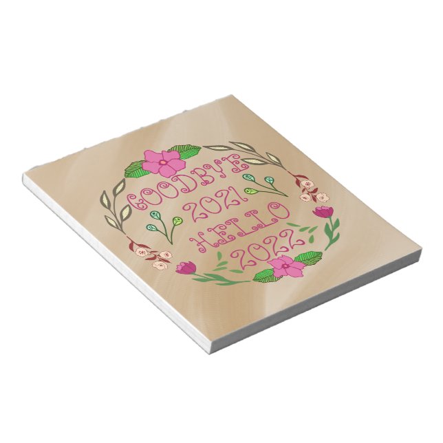 BLOC DE NOTAS ADIÓS 20XX HOLA 20XX (Lado Derecho)