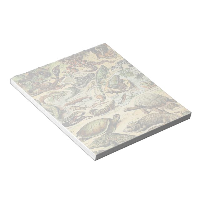 Bloc De Notas Adolphe Millot Reptiles 2 Notepad (Lado Derecho)