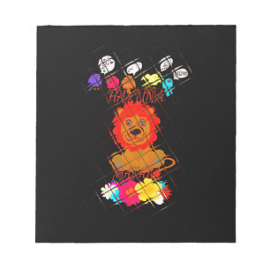 Bloc De Notas Adorable Baby Lion Art Design Motif