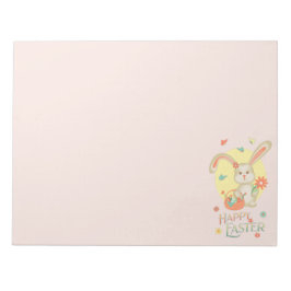 Bloc De Notas Adorable Bunny Happy Easter Rubor Pink