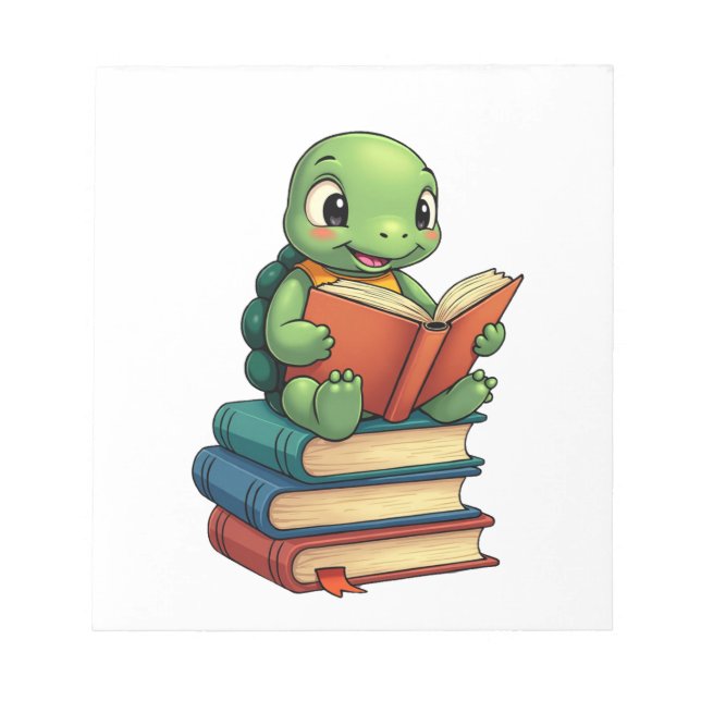 Bloc De Notas Adorable Turtle Reading Books (3) (Frente)