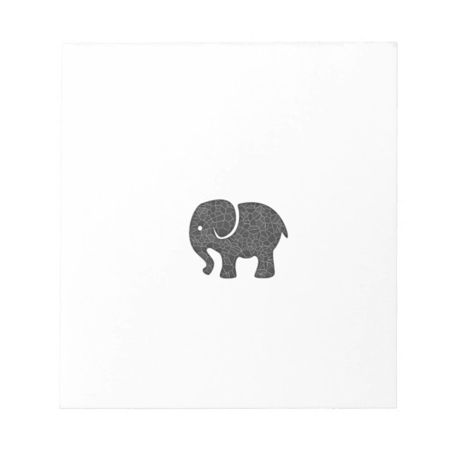 Bloc De Notas Adorable y alegre elefante lindo (Frente)